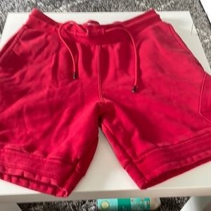 Red Jordan shorts